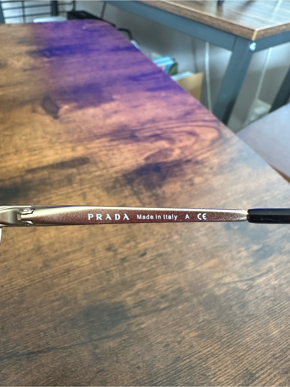 Prada Black Smoke Gradient Shield Sunglasses - Picture 4 of 6